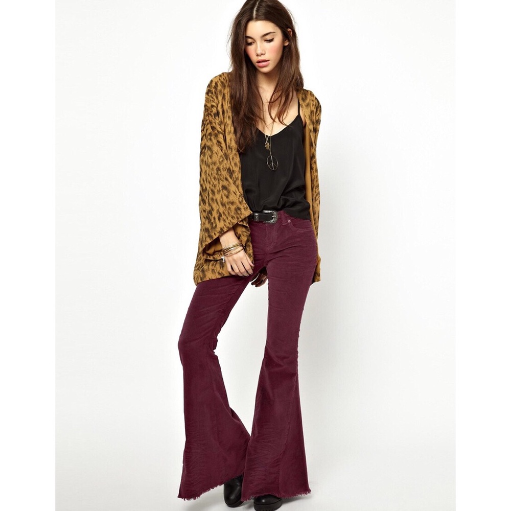 Free People Super Flare Corduroy Jeans